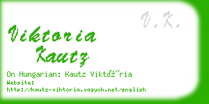 viktoria kautz business card